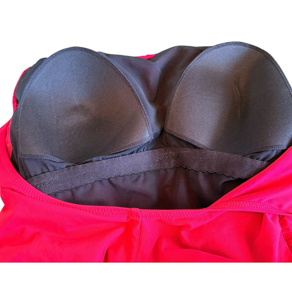 Gottex Sz 8 One Piece Bathingsuit Ruched Summer Beach‎ Cruise Pool Slimming - Picture 14 of 16